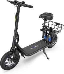 C1 Electric Scooter with Seat, Foldable Scooter for Adults Carry up to 265lbs