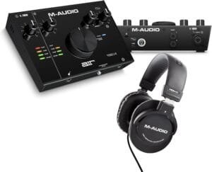 M-Audio AIR 192|4 and HDH40 - USB Audio Interface for Recording Instruments