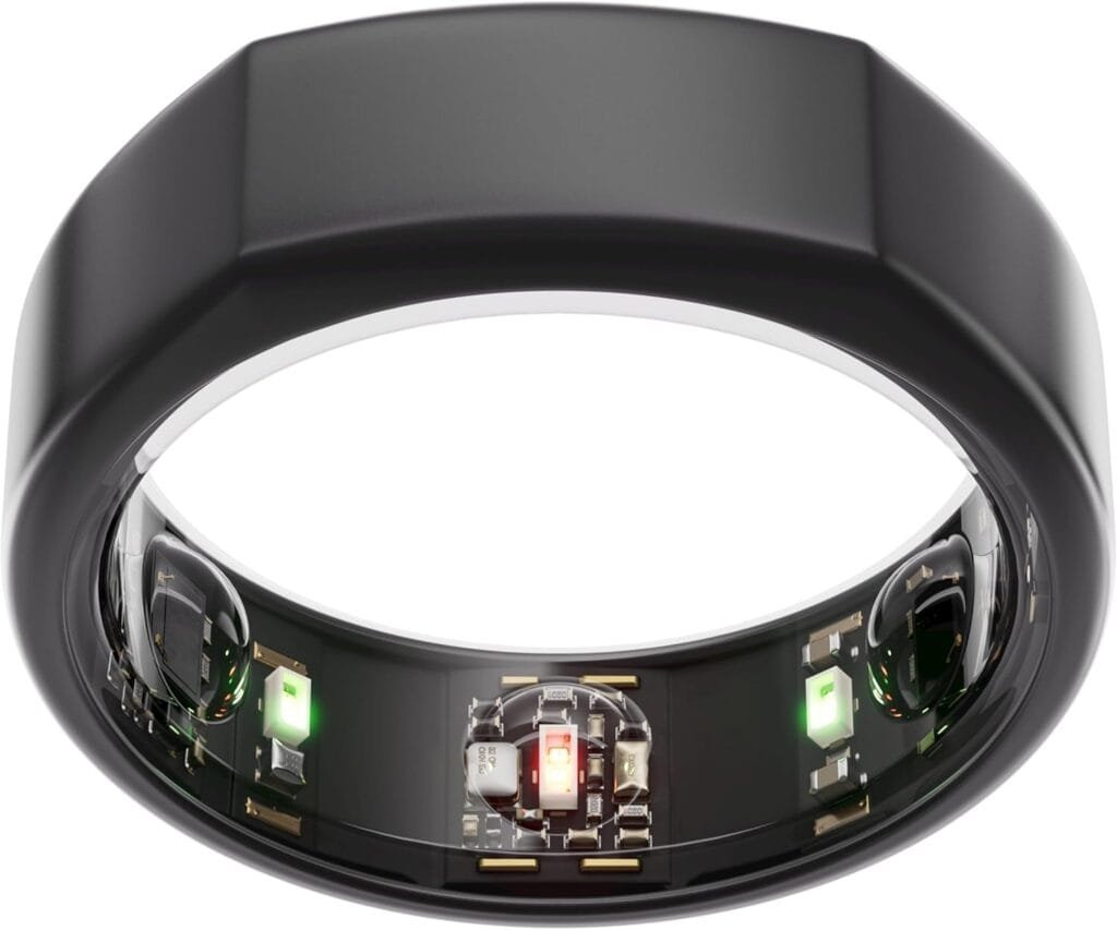 Oura Gen3 Heritage Smart Ring - Size 6, Stealth | Sleep, Heart Rate and Fitness Tracking Wearable - Up to 7 Day Battery Life - iOS/Android Compatible