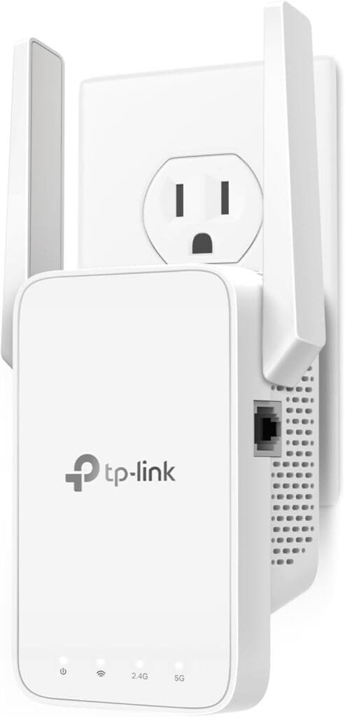 TP-Link AC1200 WiFi Extender, 2024 Wirecutter Best WiFi Extender, 1.2Gbps home signal booster, Dual Band 5GHz/2.4GHz, Covers Up to 1500 Sq.ft and 30 Devices ,support Onemesh
