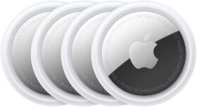 Apple AirTag 4 pack - Find and keep an eye on your stuff: keys, purses, luggage, backpacks, and more. Easy to set up with an iPhone or iPad. Replaceable battery
