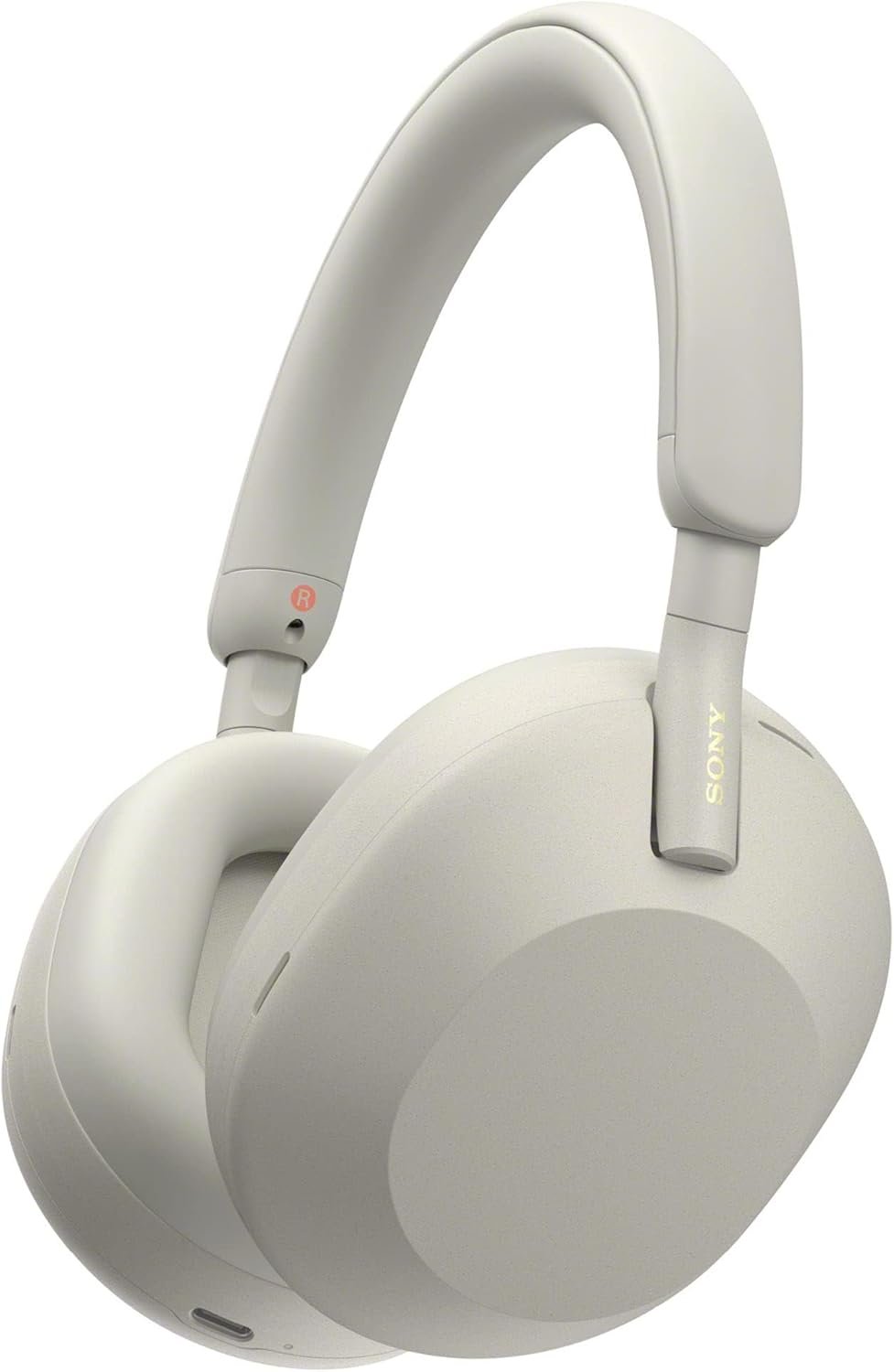 Sony WH-1000XM5 The Best Wireless Noise Canceling Headphones, Made Of Soft Fit Synthetic Leather, Integrated Processor V1, With 4 Beamforming Microphones, Up To 30-Hour Battery Life, Silver