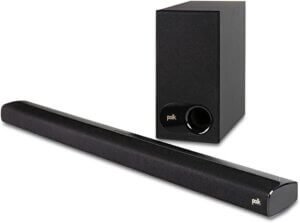 Polk Audio Signa S2 Sound Bar & Wireless Subwoofer – Exclusive VoiceAdjust Technology, Ultra-Slim Design, Works with 4K & H