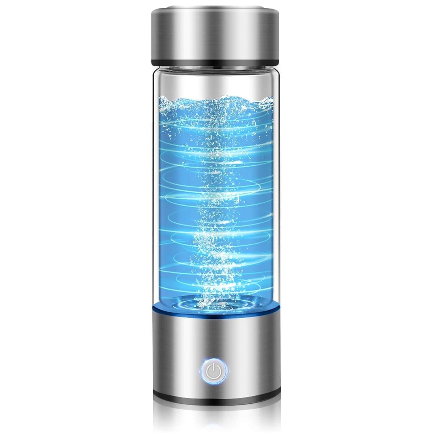 Hydrogen Water Bottle with PEM SPE Technology, Portable Water Purifier Generator for Clean and Healthy Drinking Kangen Water Machine Producing Ionized with Gift Box for Home Office Travel