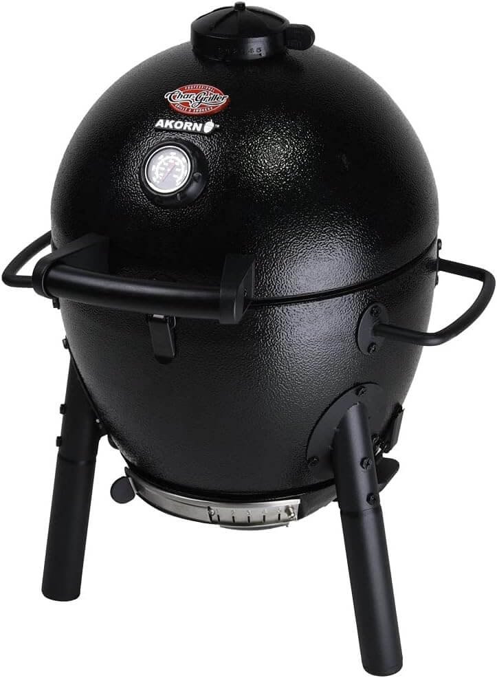 Char-Griller E6714 AKORN Jr. Kamado, Ash Portable Charcoal Grill