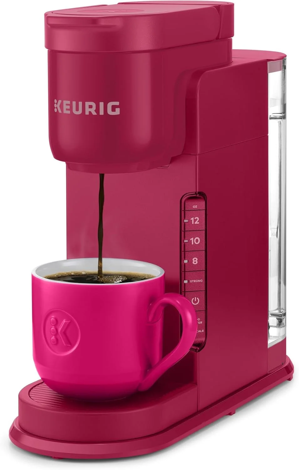 Keurig K-Express Single Serve K-Cup Pod Coffee Maker, 3 Brew Sizes, Strong Button Feature, 42oz Removable Reservoir, Island Berry