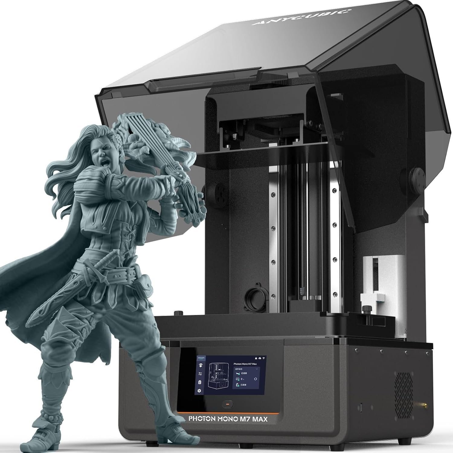 ANYCUBIC Photon Mono M7 MAX Resin 3D Printer, 13.6’’ 7K Large Resin Printer with COB LighTurbo 3.0, Dynamic Heating, Flip-Open Cover Design