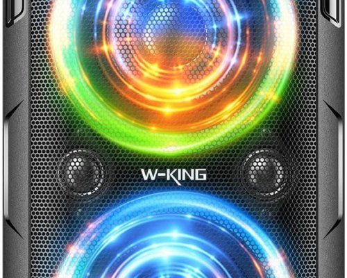 Bluetooth Speaker Loud- (180W PEAK)80W Super Bass, Huge 105dB Sound, Portable Party Wireless Outdoor Speaker/4 Drivers(2*4.04'' Woofer)/Lights, IPX5 Large Speaker, 24H, U-Disk, TF Card, AUX, EQ