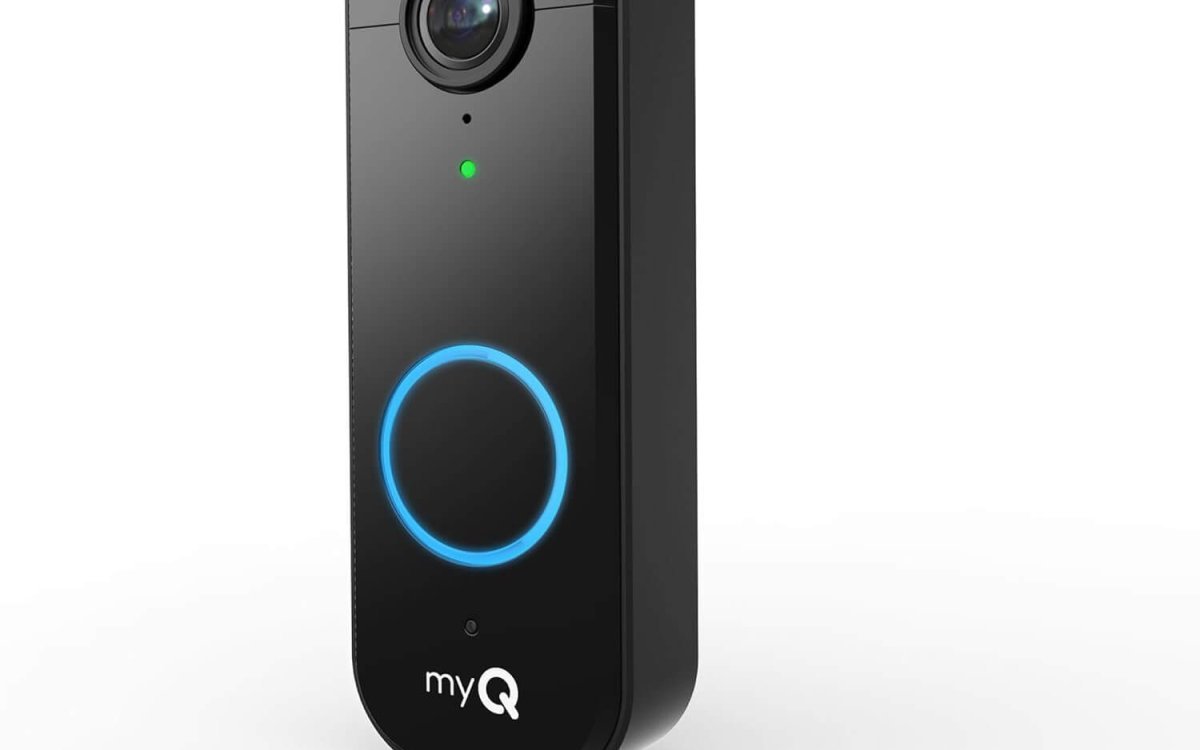 CHAMBERLAIN myQ Video Doorbell | 2K Camera, Battery/Wired, Color Night Vision, Live View with 2-Way Talk, Motion Detection & Real-Time Alerts