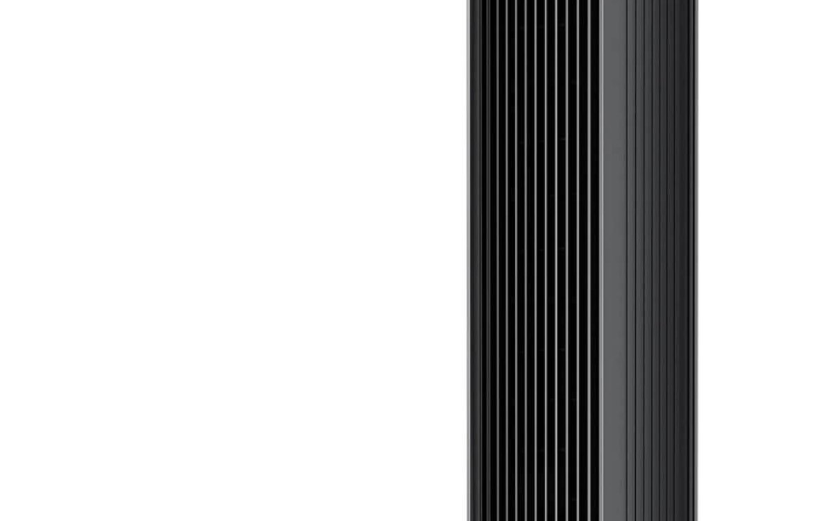 Dreo 28dB Silent Tower Fan, 7.3m/s Velocity Electric Cooling Fan with Remote Control 90° Oscillating 4 Speeds 4 Modes 8H Timer LED Display, Quiet Standing Bladeless Floor Fans for Bedroom, Nomad One