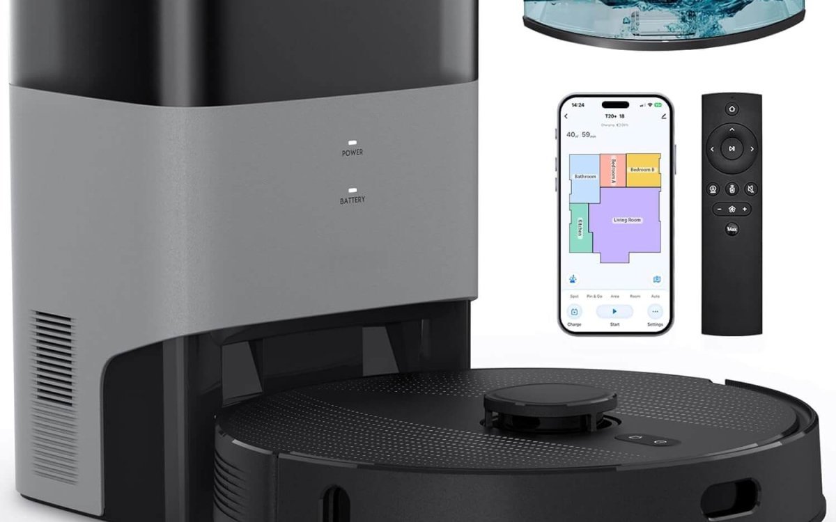 FIXR Robot Vacuum Cleaner with Mop Function and Suction Station, 3.5 L Vacuum Cleaner Robot, Robot Vacuum Cleaner for Carpet and Pet Hair, App and Alexa, LiDAR Navigation, 180 Min Running Time (Light