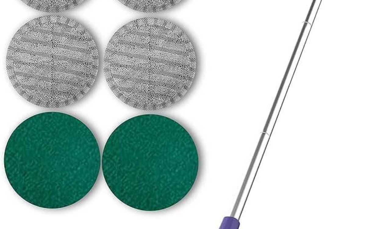 GOBOT Electric Mop Cordless Dual Spin Mop for Floor Cleaning, Hardwood Tile Marble Laminate Floor Scrubber Polishing, Foot Button Control