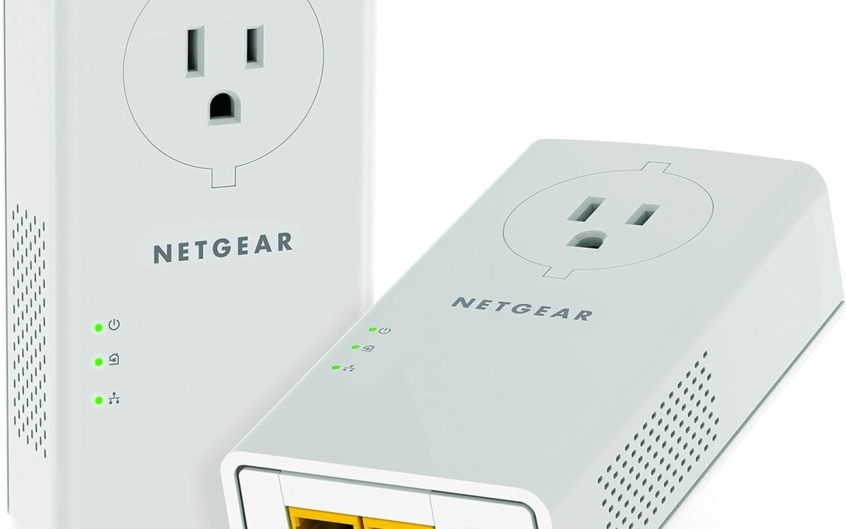 NETGEAR Powerline adapter Kit, 2000 Mbps Wall-plug, 2 Gigabit Ethernet Ports with Passthrough
